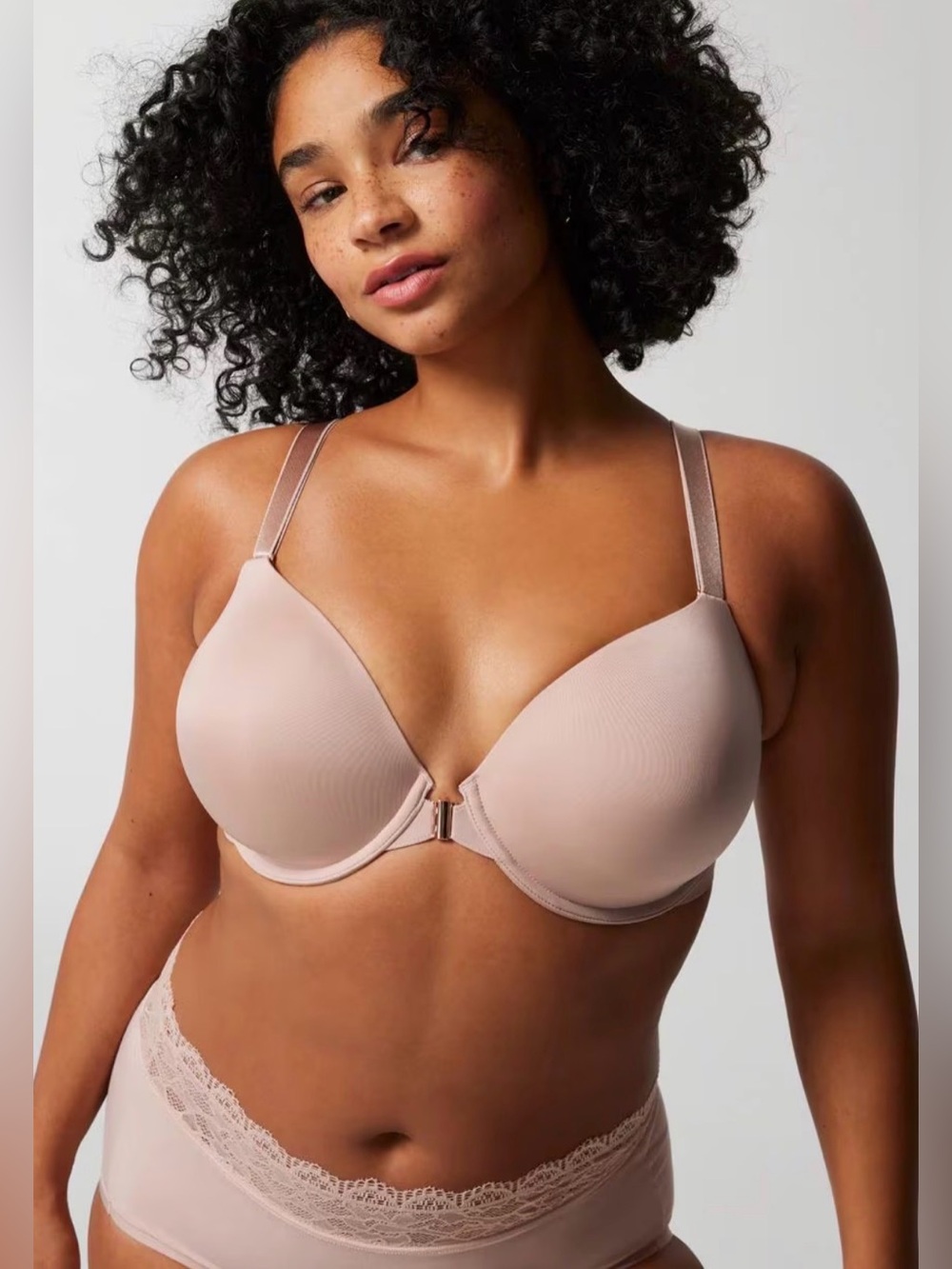 Soma Vanishing 360 Front-Close T-Shirt Bra in Adobe Rose 38C